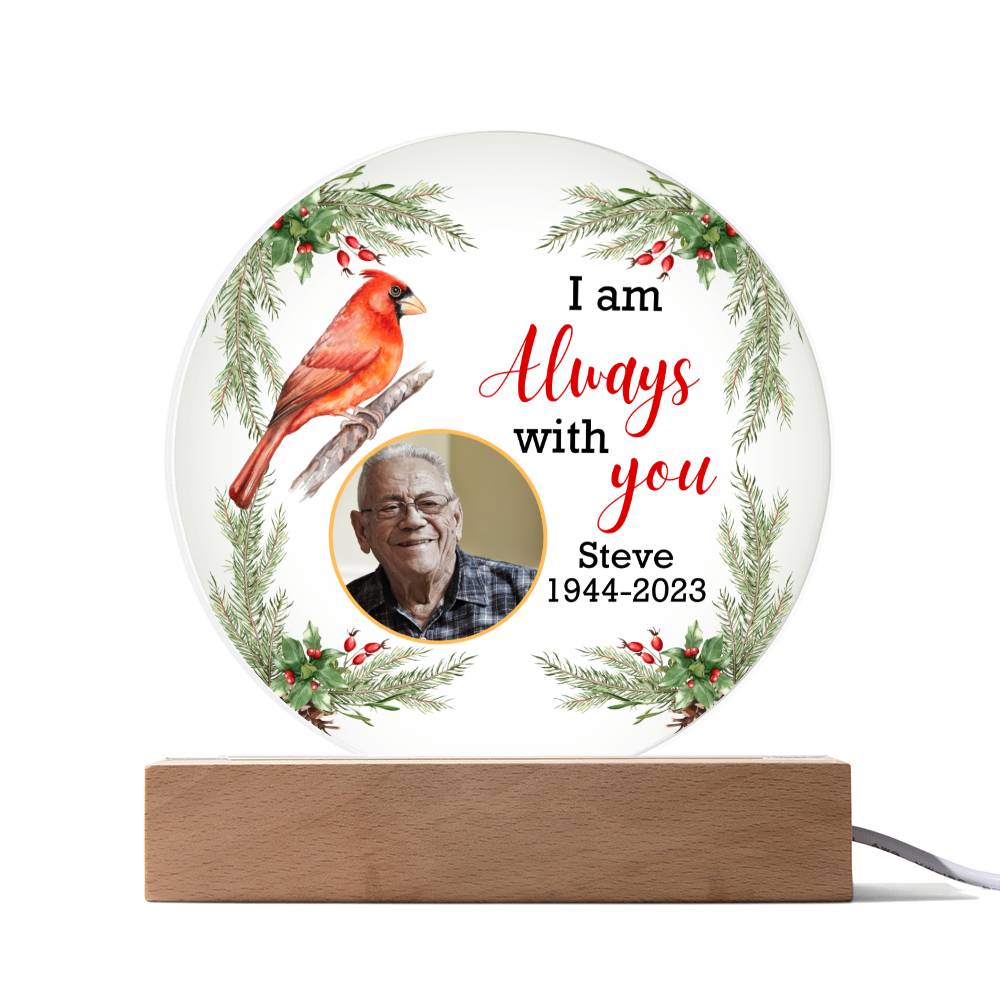 Circle Acrylic Memorial Plaque