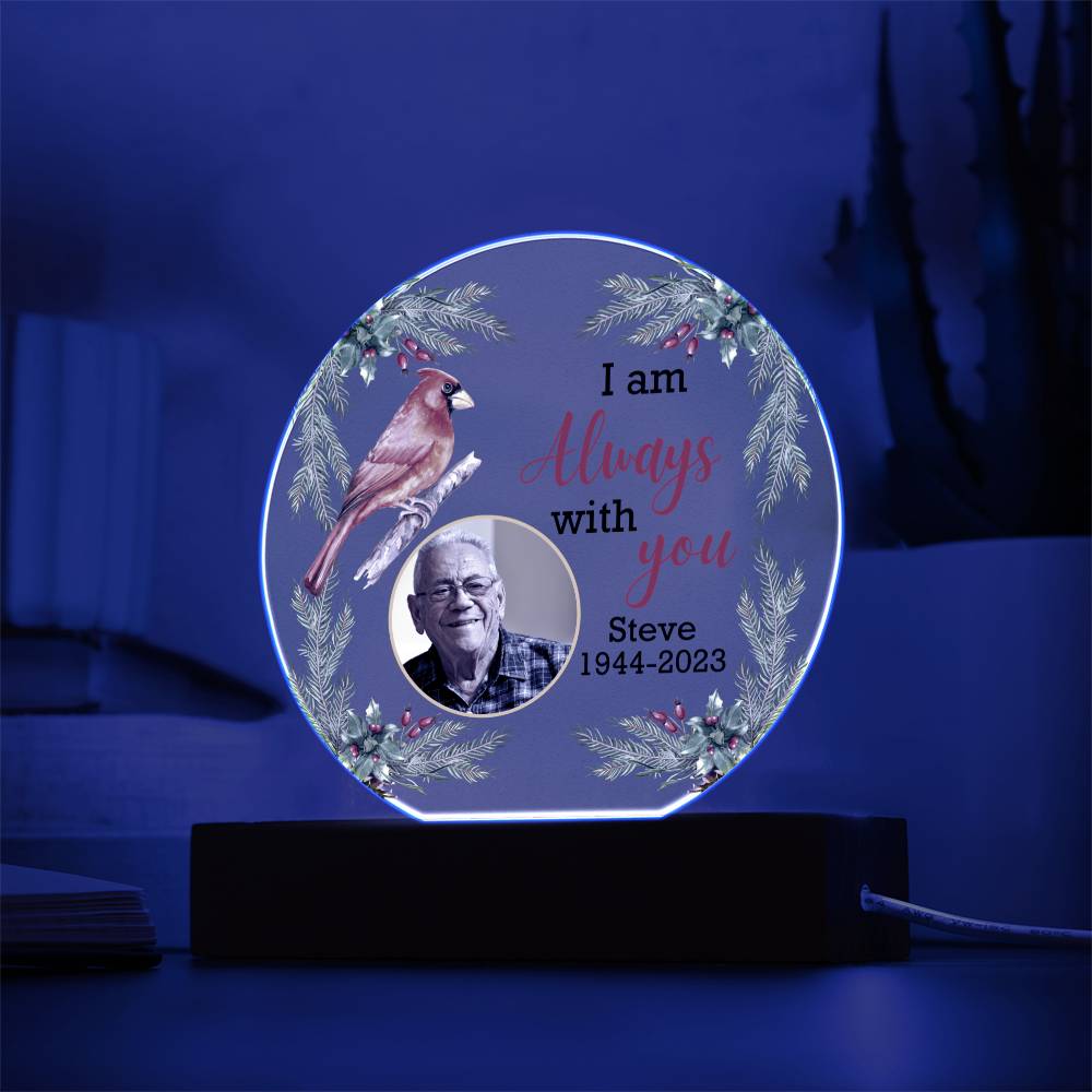 Circle Acrylic Memorial Plaque