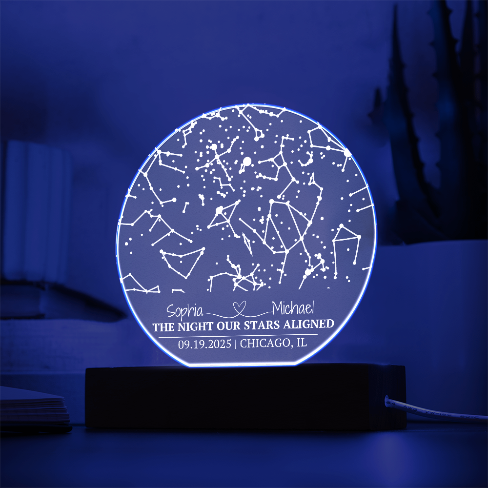 The Night Our Stars Aligned Circle Acrylic