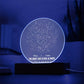 Celestial Night Sky Circle Acrylic Plaque
