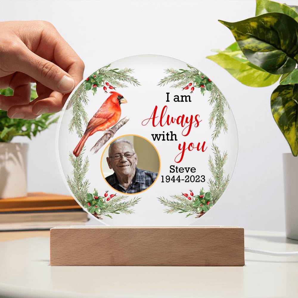 Circle Acrylic Memorial Plaque