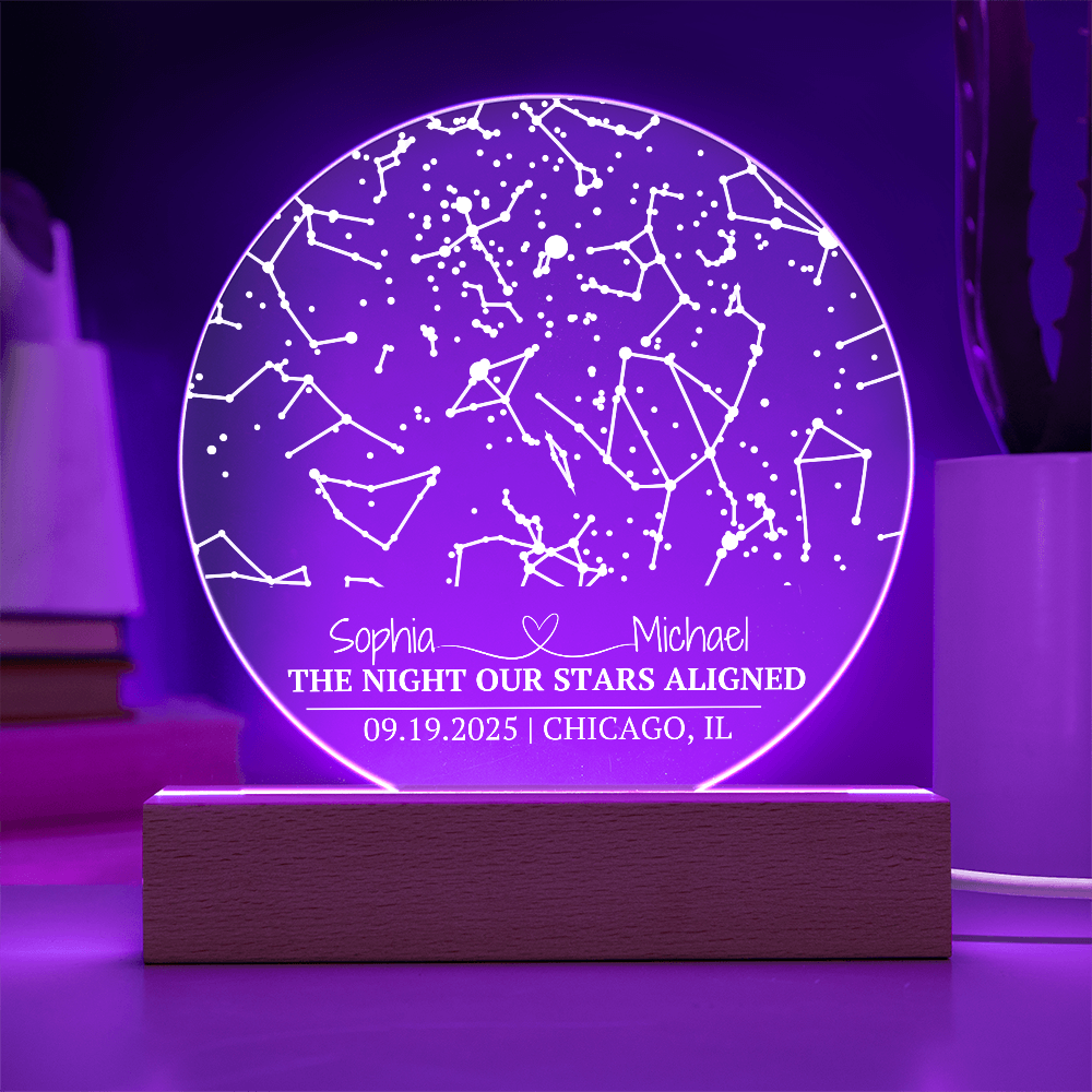 The Night Our Stars Aligned Circle Acrylic