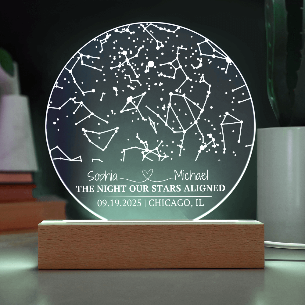 The Night Our Stars Aligned Circle Acrylic