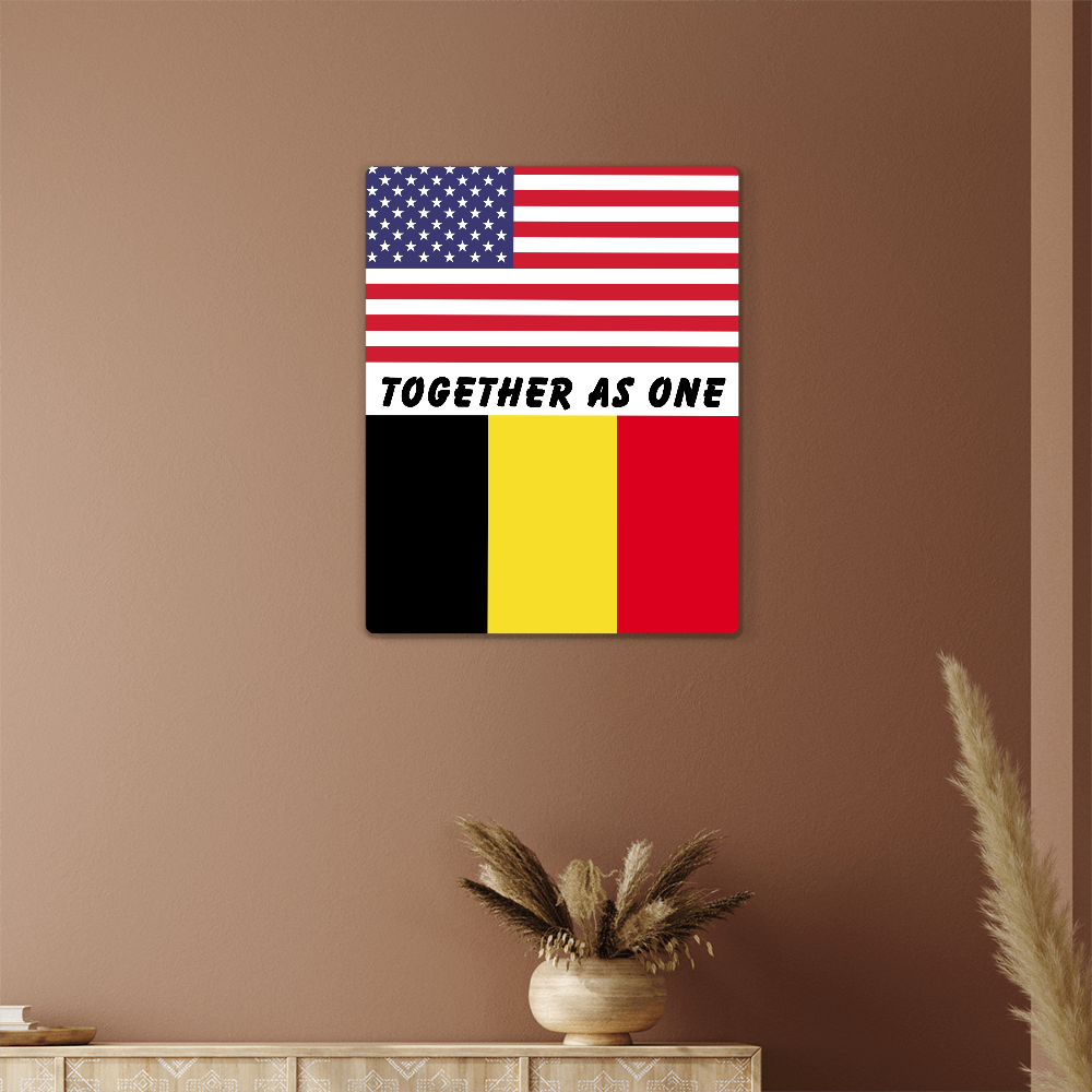 2 Flag Metal Print 08102026