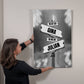 Custom Family Name Metal Art Print 2 Names