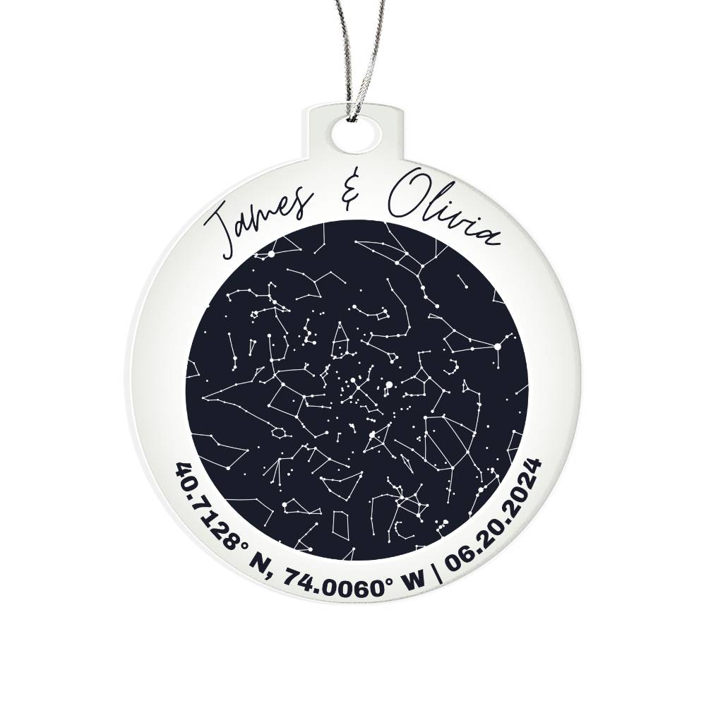 Celestial Night Sky Acrylic Ornament