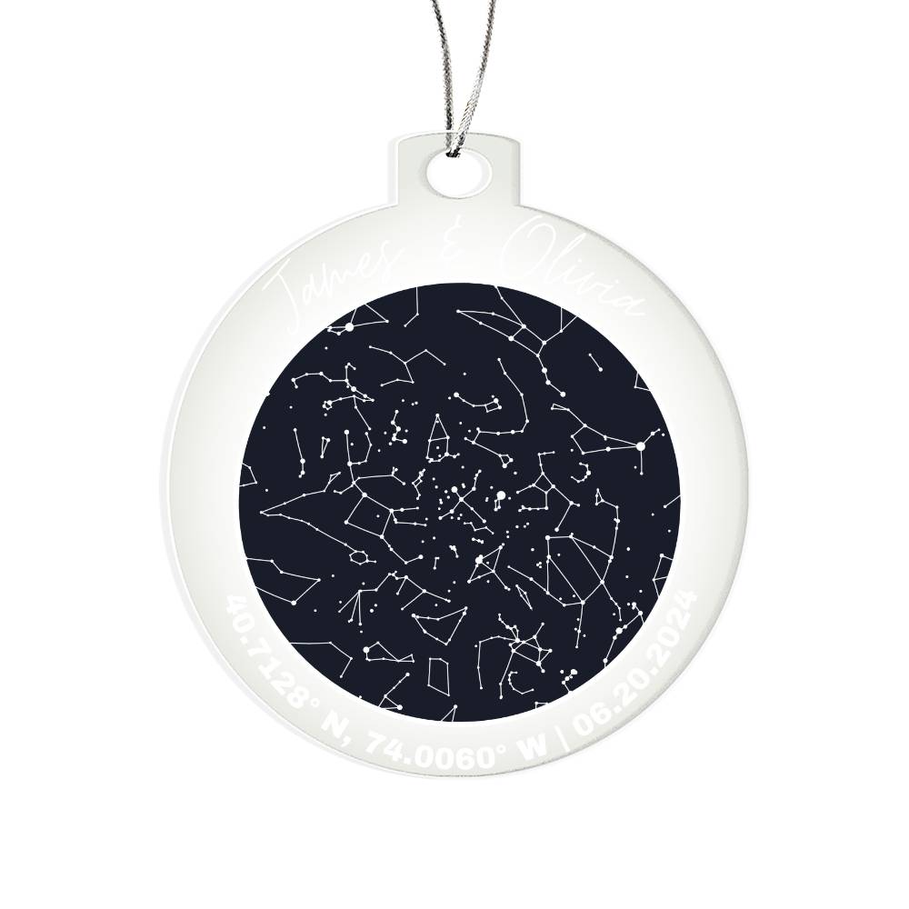 Celestial Night Sky Acrylic Ornament