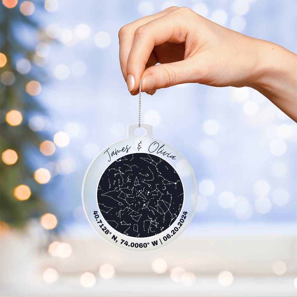Celestial Night Sky Acrylic Ornament