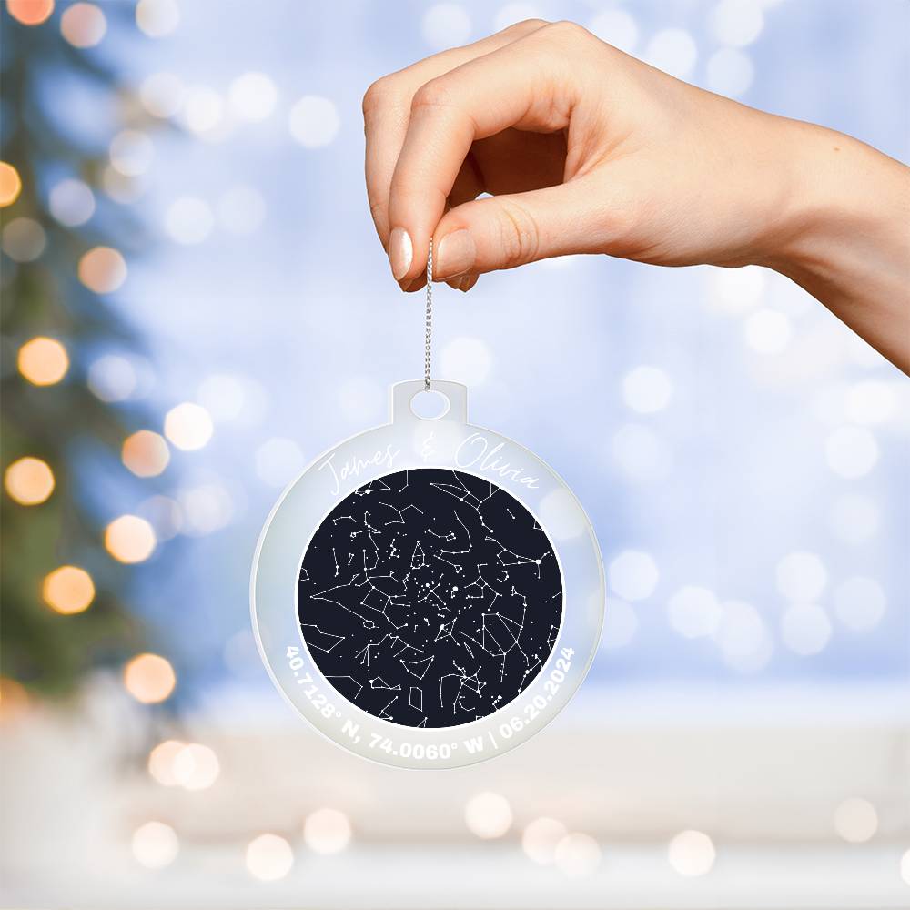 Celestial Night Sky Acrylic Ornament