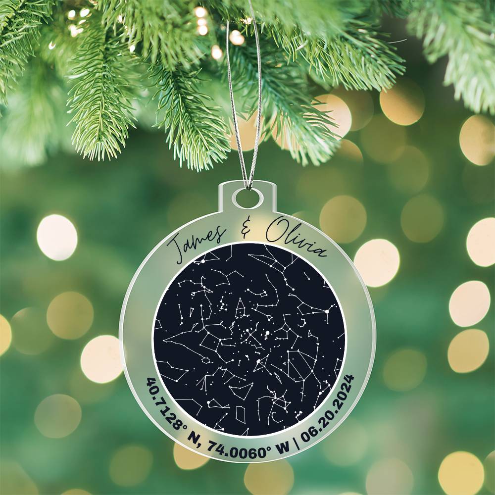 Celestial Night Sky Acrylic Ornament