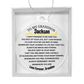 To My Grandson Custom Acrylic Circle Ornament