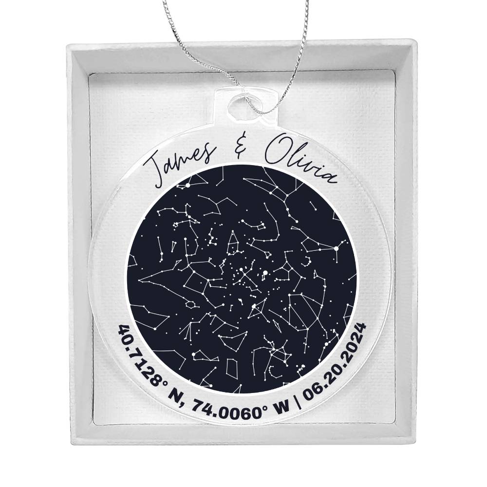 Celestial Night Sky Acrylic Ornament