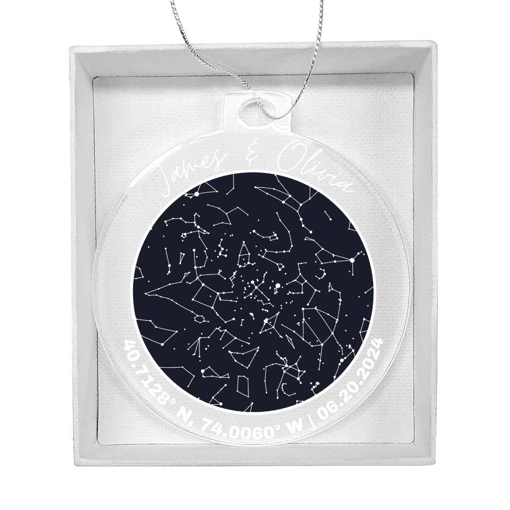 Celestial Night Sky Acrylic Ornament