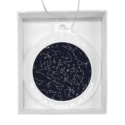 Celestial Night Sky Acrylic Ornament
