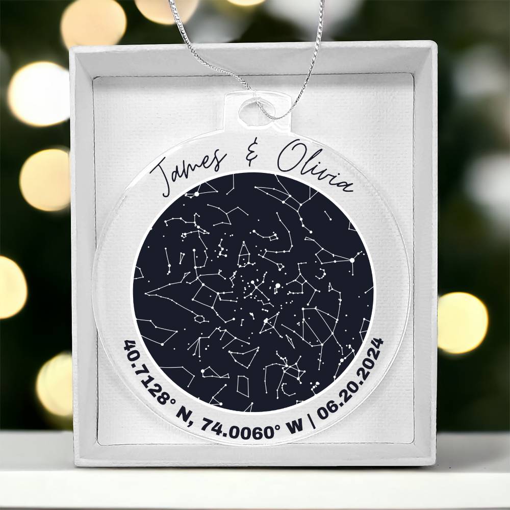 Celestial Night Sky Acrylic Ornament