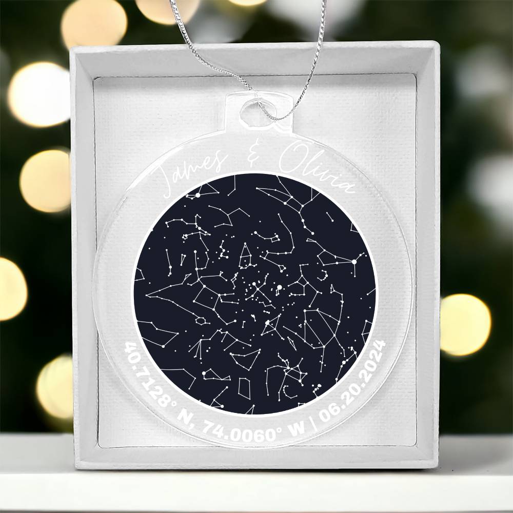 Celestial Night Sky Acrylic Ornament