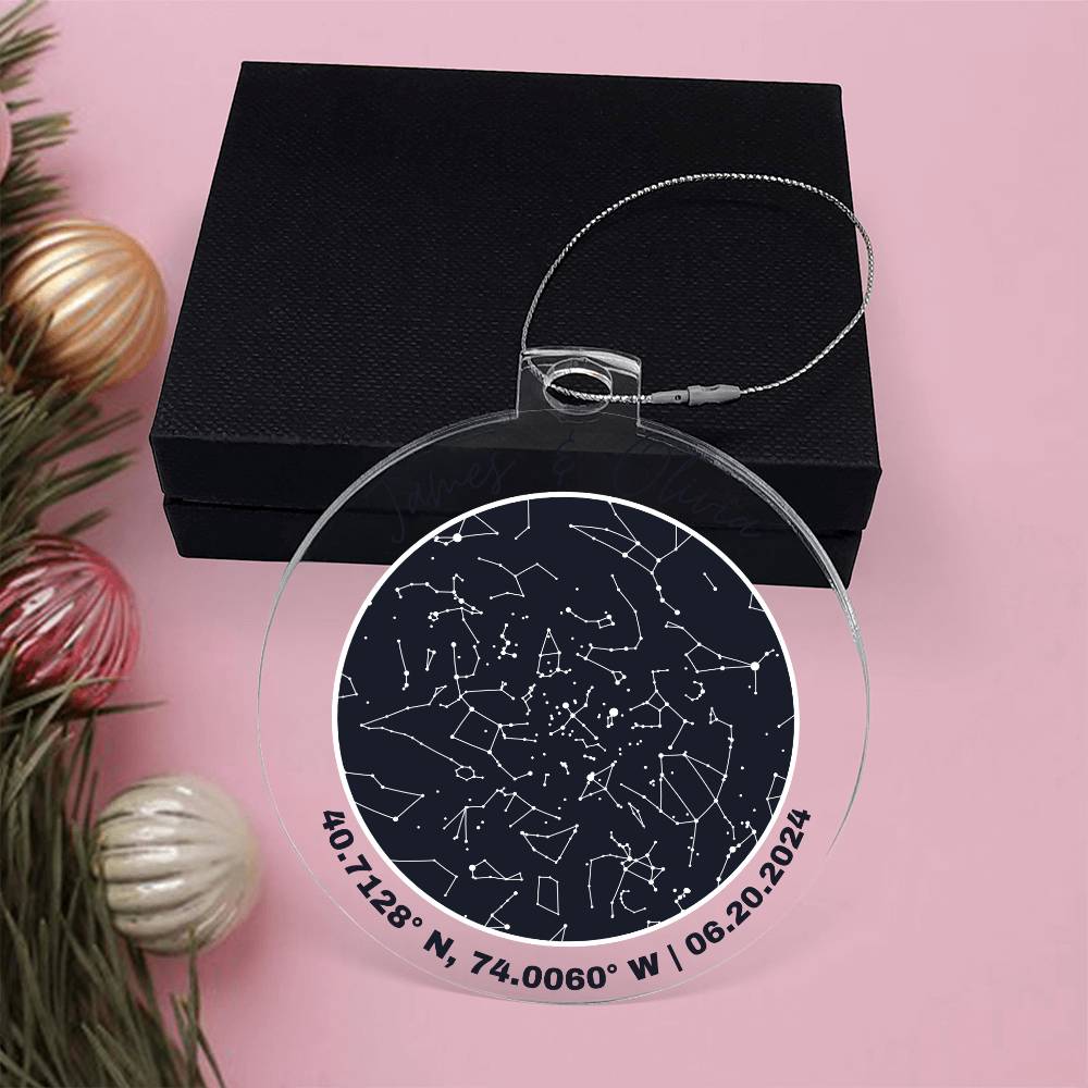 Celestial Night Sky Acrylic Ornament