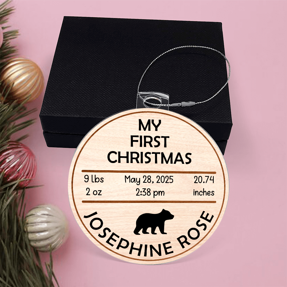 My First Christmas Bulb Ornament Bear