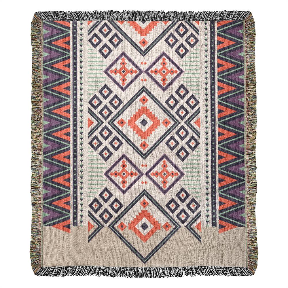 Abstract Woven Throw Blanket