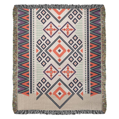 Abstract Woven Throw Blanket