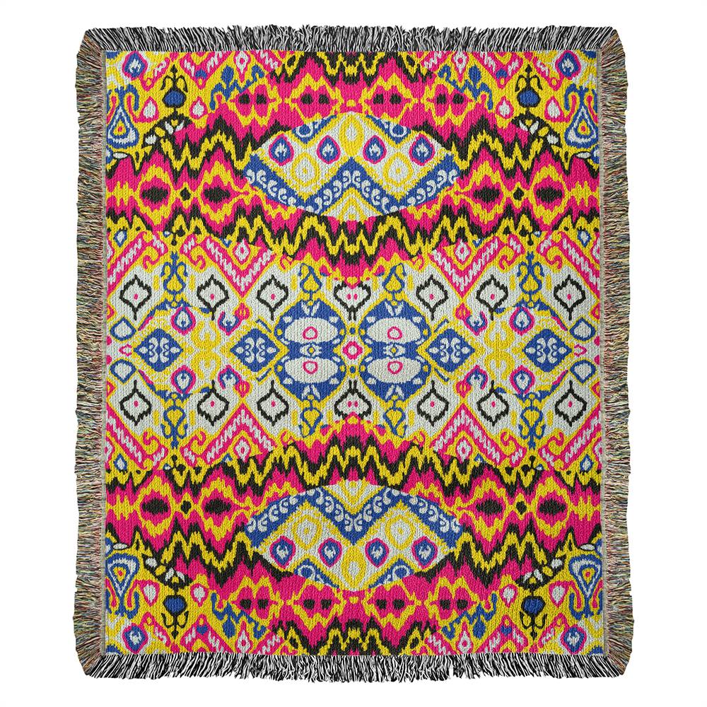 Abstract Woven Throw Blanket
