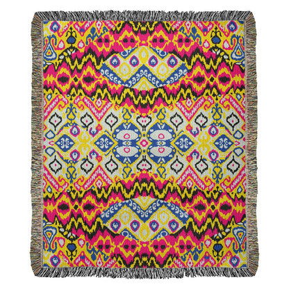 Abstract Woven Throw Blanket