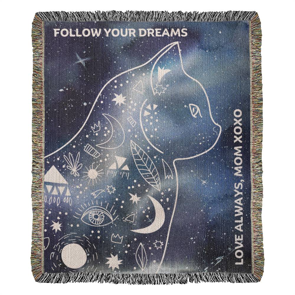 Follow Your Dreams Cat Blanket