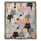 Cat Woven Throw Blanket