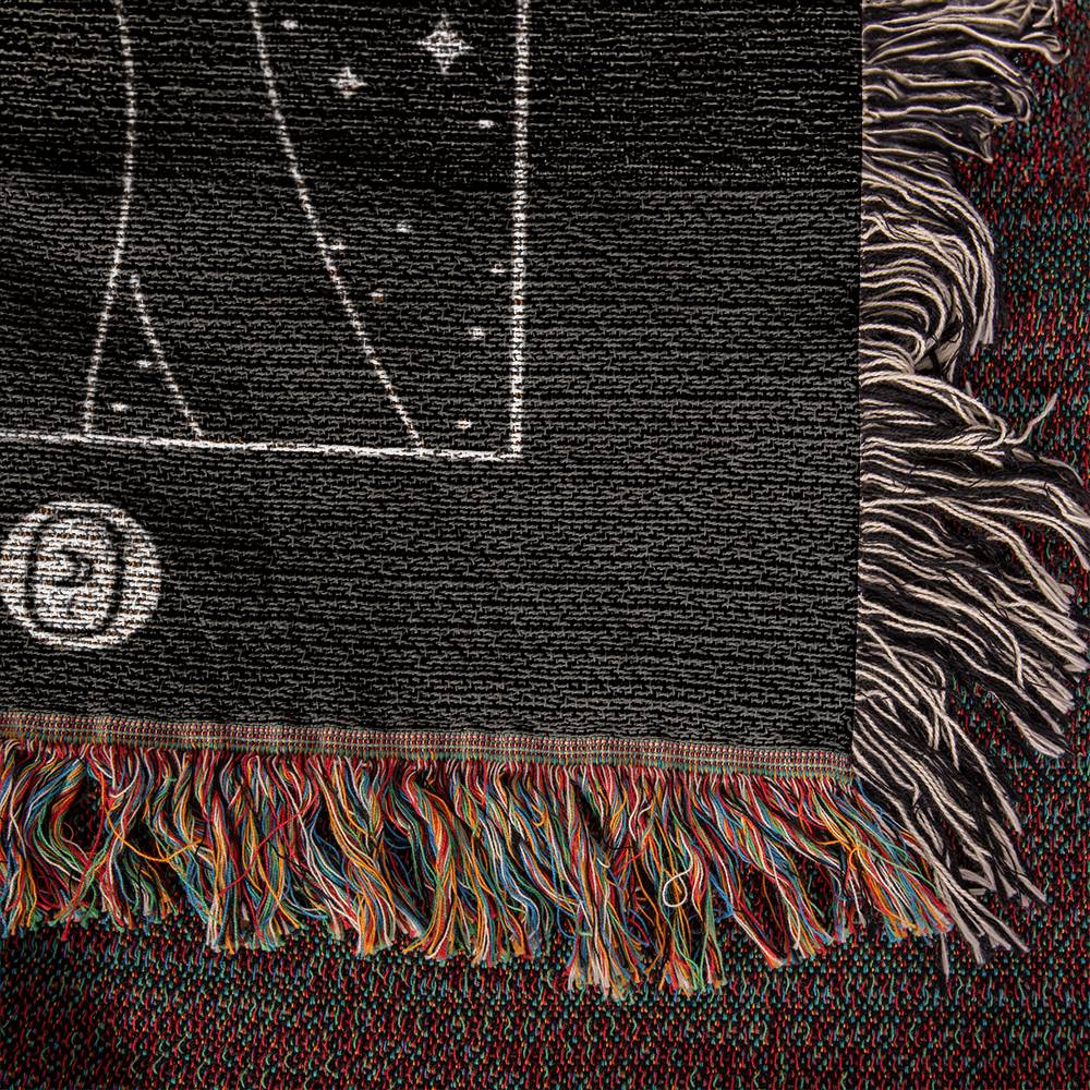 Scorpio Astrology Woven Throw Blanket