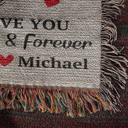 Found My Missing Piece Woven Throw Blanket for Couples