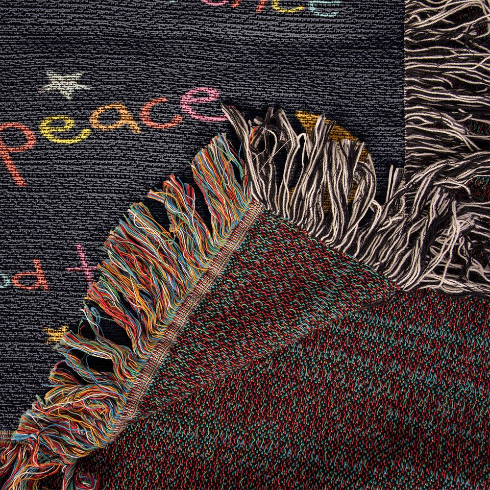 Positive Affirmation Woven Throw Blanket