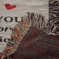 Found My Missing Piece Woven Throw Blanket for Couples Interlocking Pinky