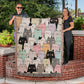 Cat Woven Throw Blanket