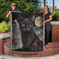 Cat and Moon Heirloom Woven Throw Blanket