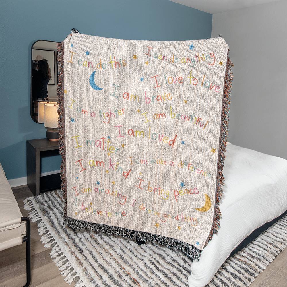 Positive Affirmation Woven Heirloom Blanket