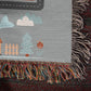 Dream Big Woven Tapestry, Bedroom Decor, Throw Blanket, Toddler Room, Woven Wall Hanging