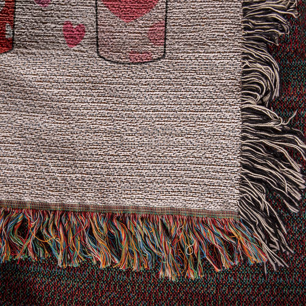 Heirloom Woven Heart Tumbler Mug Blanket