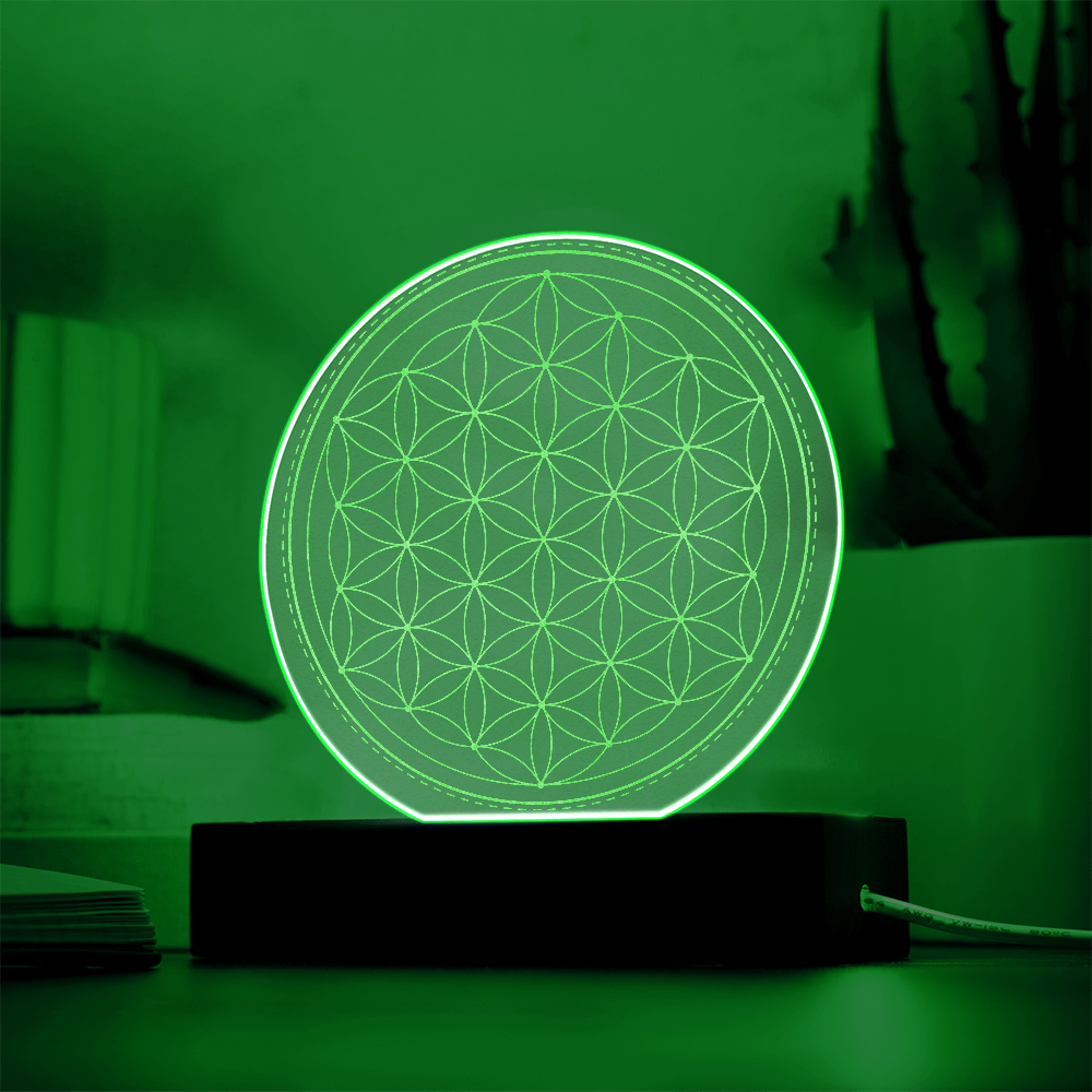 Sacred Geometry Engraved Acrylic