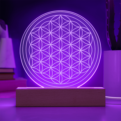 Flower of Life Engraved Acrylic