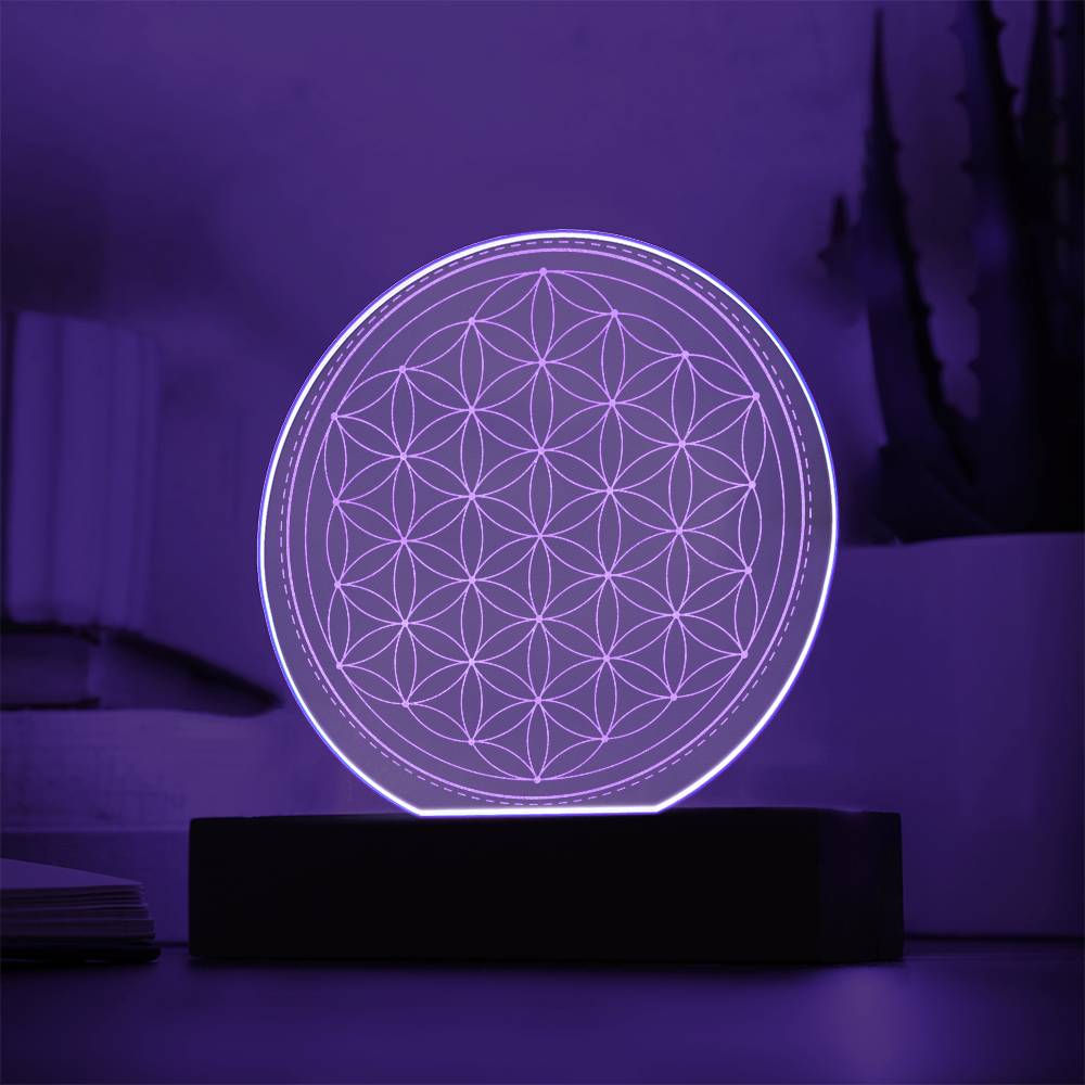 Sacred Geometry Engraved Acrylic