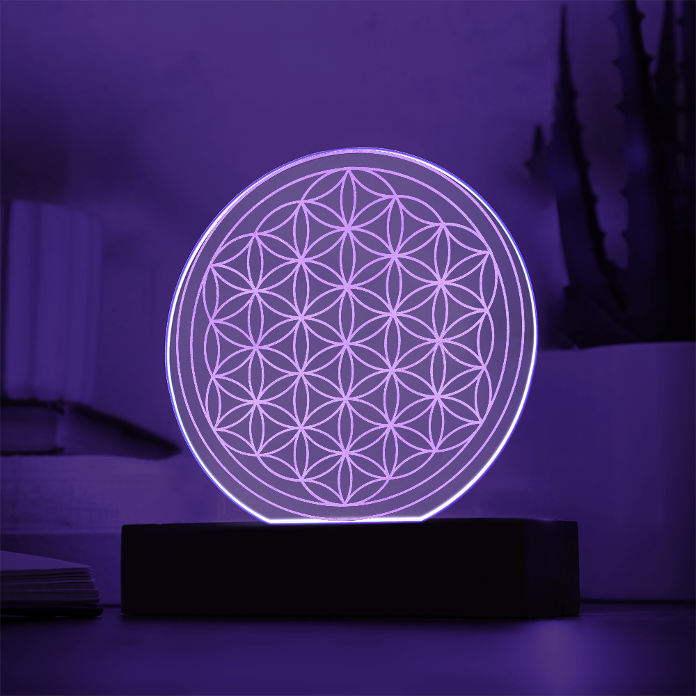 Flower of Life Engraved Acrylic