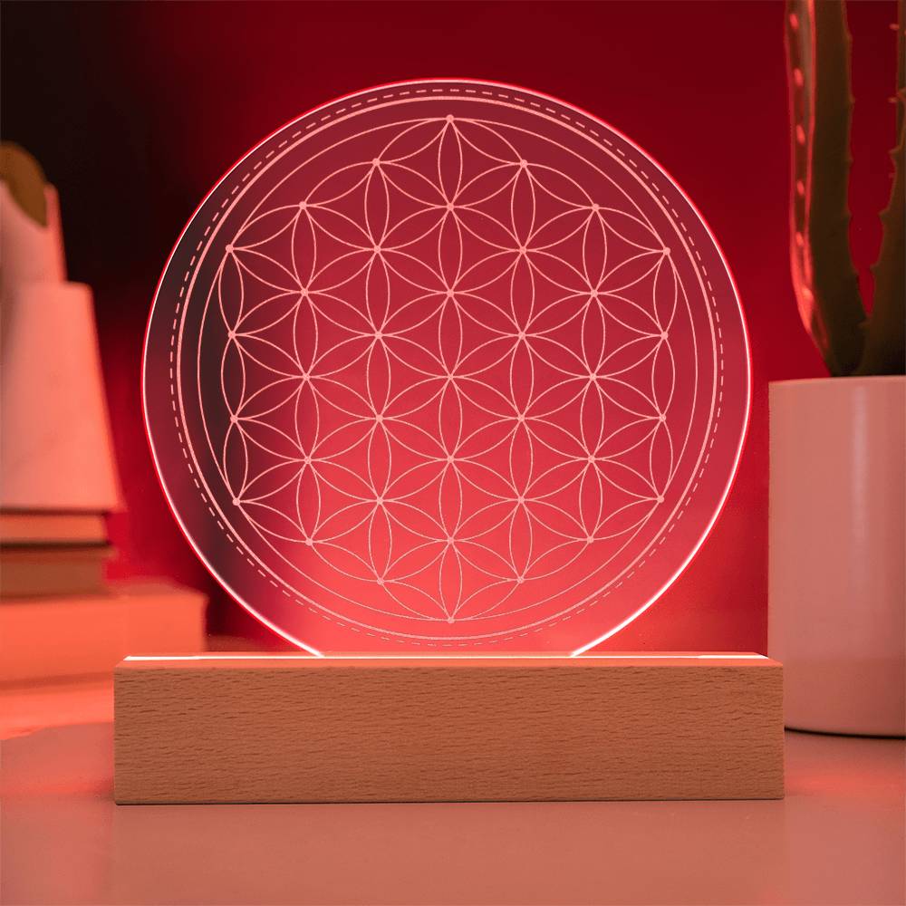 Sacred Geometry Engraved Acrylic