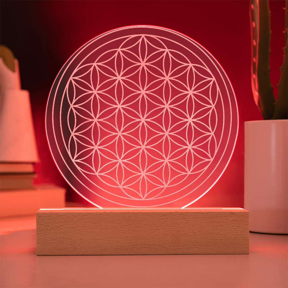 Flower of Life Engraved Acrylic