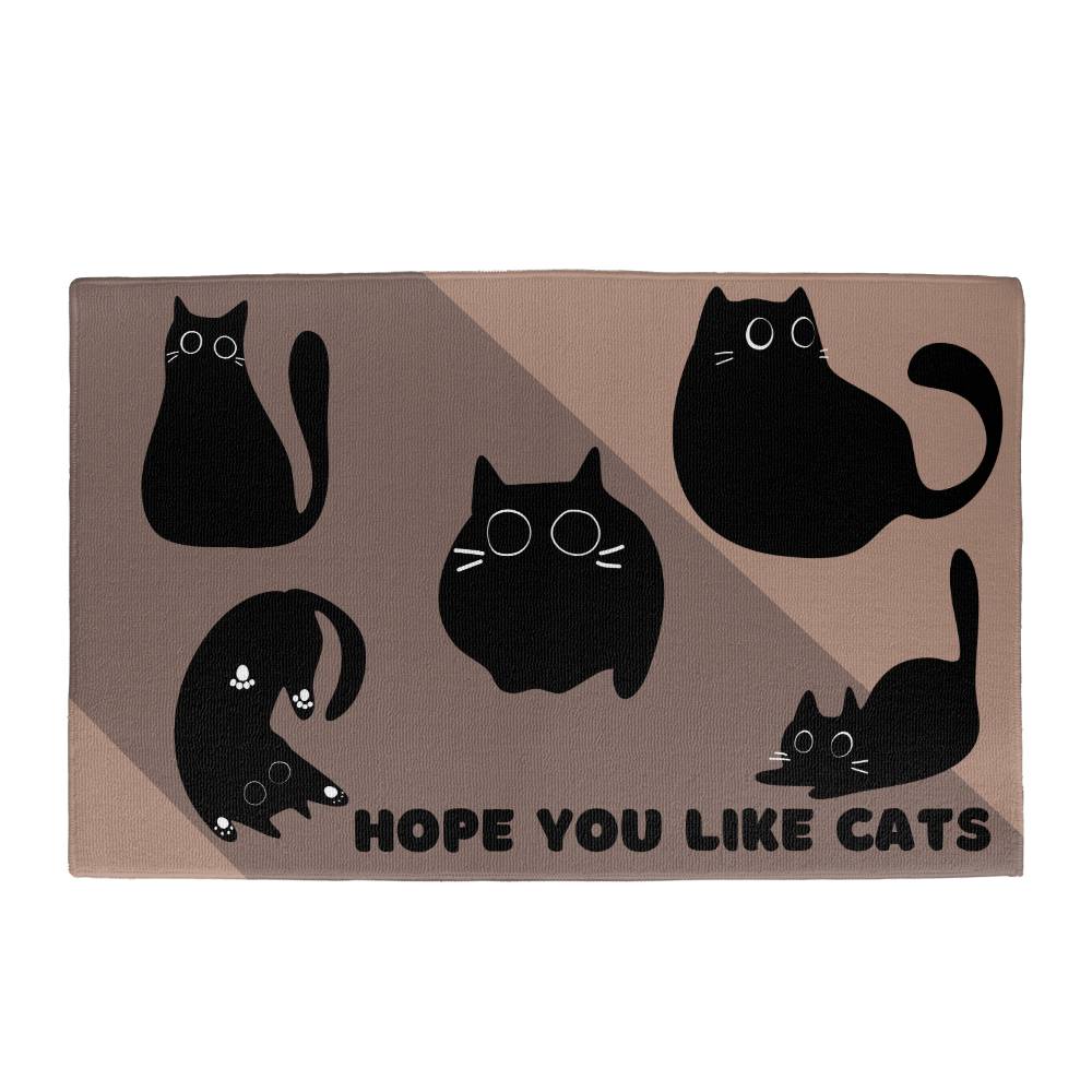 Hope You Like Cats Welcome Mat