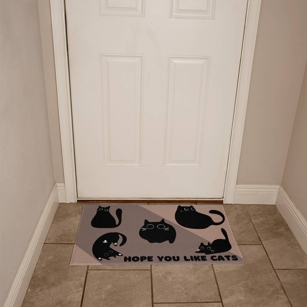 Hope You Like Cats Welcome Mat