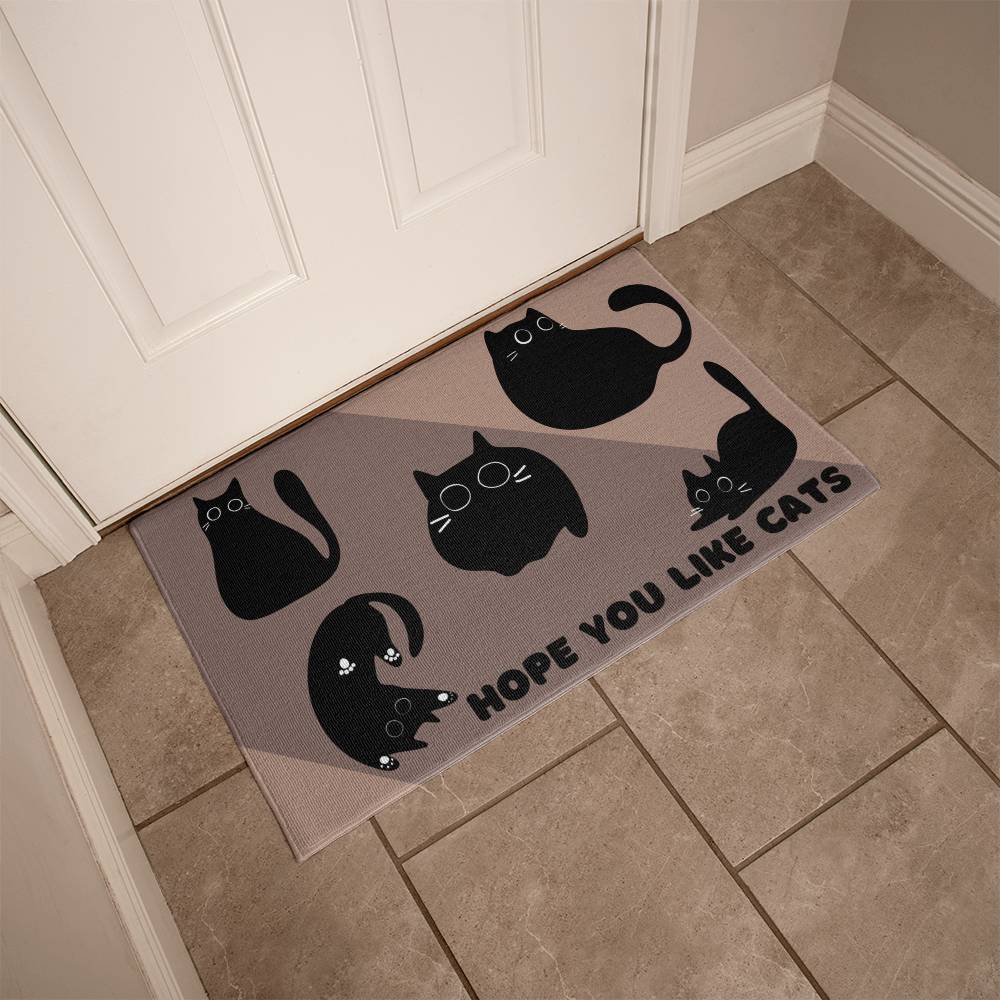 Hope You Like Cats Welcome Mat