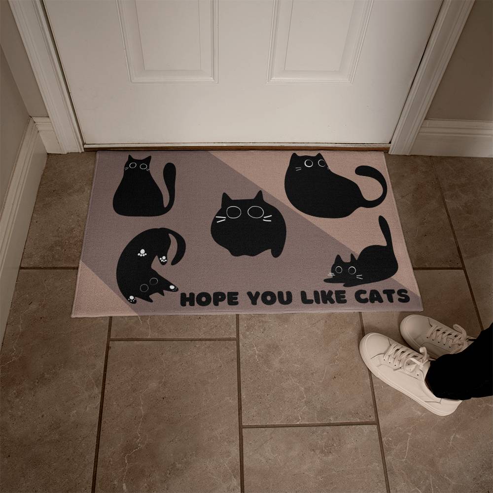 Hope You Like Cats Welcome Mat