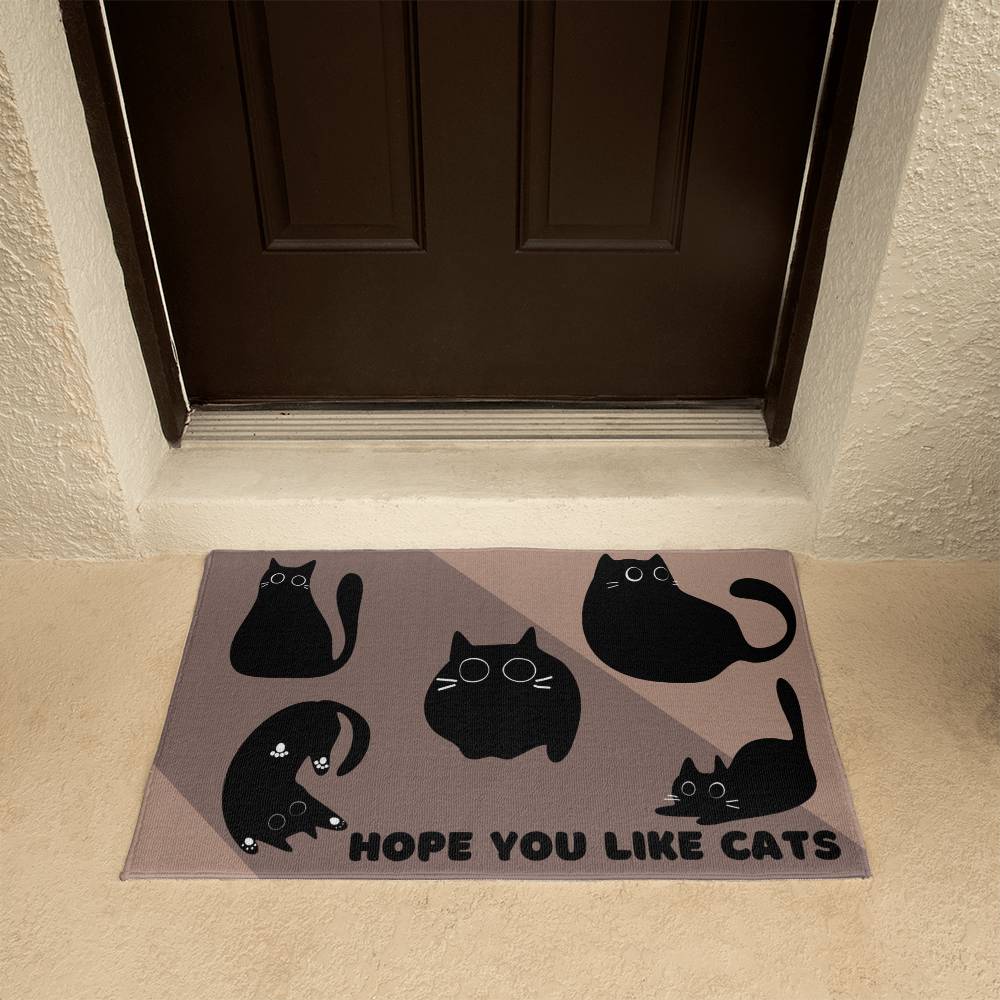 Hope You Like Cats Welcome Mat