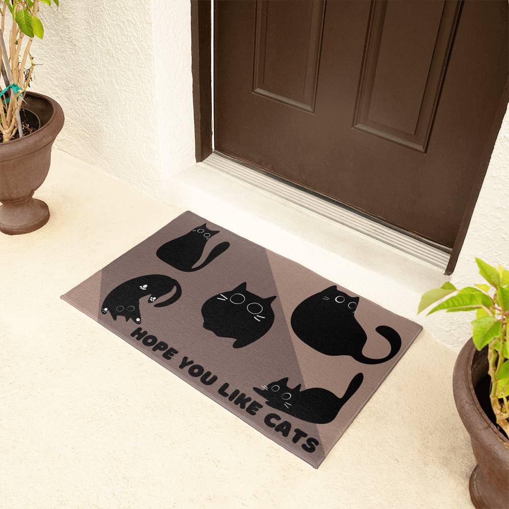 Hope You Like Cats Welcome Mat