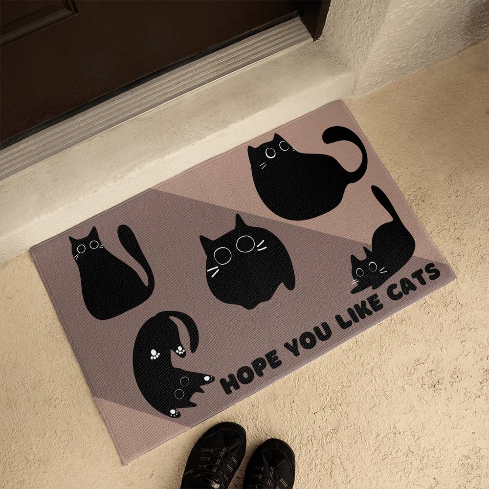 Hope You Like Cats Welcome Mat